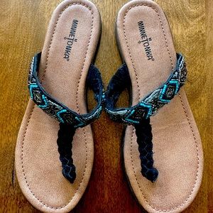 Minnetonka beaded sandals